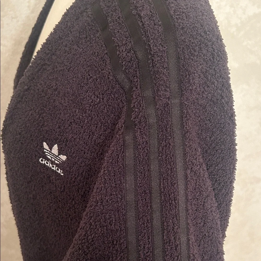 ADIDAS CARDIGAN🖤SPORTY Women's BLACK Open Cardigan with Pockets Size XS🖤 - Picture 5 of 14